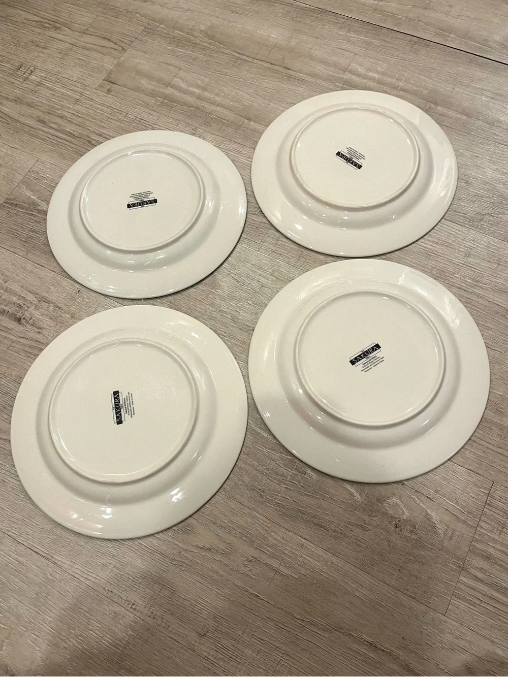 Sakura Oneida Sonoma Fruit-Patterned 11” Dinner Plates Set of 4
